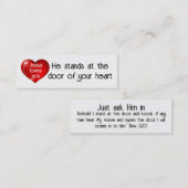 Jezus houdt van je Kaart Mini Visitekaartje (Voorkant / Achterkant)