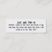 Jezus houdt van je Kaart Mini Visitekaartje (Achterkant)