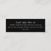 Jezus houdt van je Kaart Mini Visitekaartje (Achterkant)