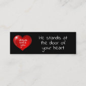 Jezus houdt van je Kaart Mini Visitekaartje (Voorkant)