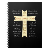 Jezus houdt van je - kaarten notitieboek (Voorkant)