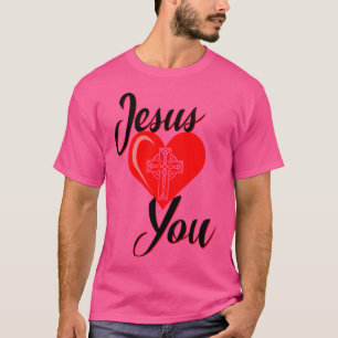 Jezus houdt van je Keltische kruis T-shirt