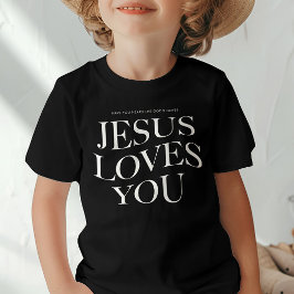 Jezus houdt van je | Kinder Christelijke esthetisc Tri-Blend Shirt