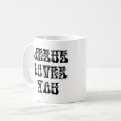 Jezus houdt van je koffiemok (Voorkant links)
