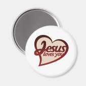 Jezus houdt van je magneet (Voorkant / Achterkant)