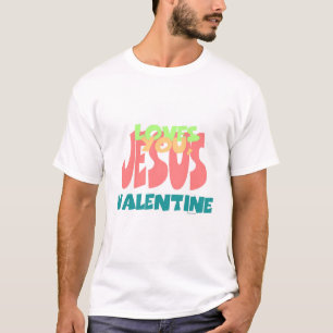 JEZUS HOUDT VAN JE, Mannen VALENTIJN T-shirt
