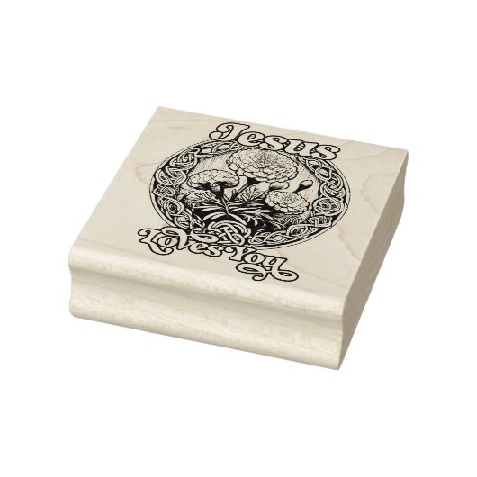 Jezus houdt van je Marigold Art Rubberstempel (Stempel)