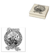 Jezus houdt van je Marigold Art Rubberstempel (Gestempeld)