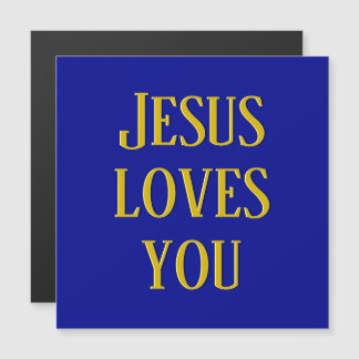 Jezus houdt van je | Marine blauw en goud