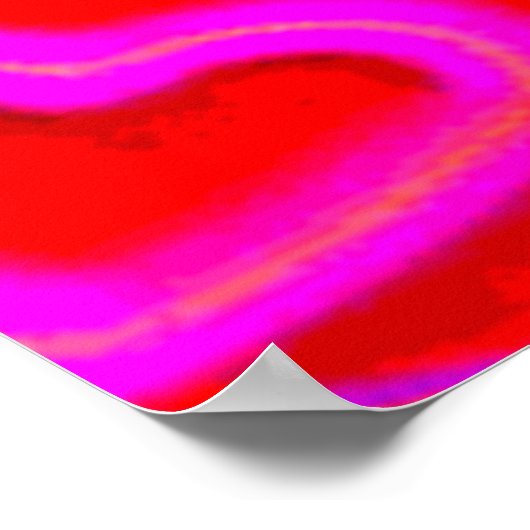 Jezus houdt van je met Christelijk kruis Poster (Hoek)