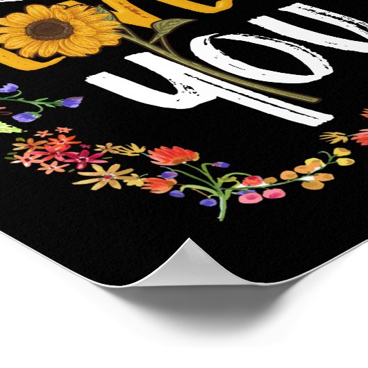 Jezus houdt van je met een rondbladerend Lijst Chr Poster (Hoek)