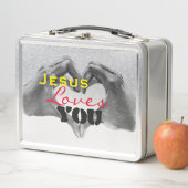 Jezus houdt van je Metal Lunch Box (In situ)