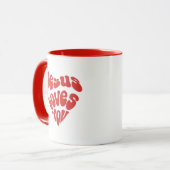 Jezus houdt van je Mok (Voorkant links)