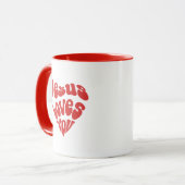 Jezus houdt van je Mok (Voorkant links)