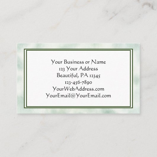 Jezus houdt van je! Mooie roze rozen, bloemig Visitekaartje (Achterkant)