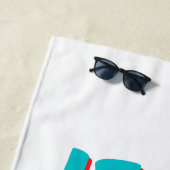 Jezus houdt van je op geloof gebaseerde Quote Beac Strandlaken (In situ)