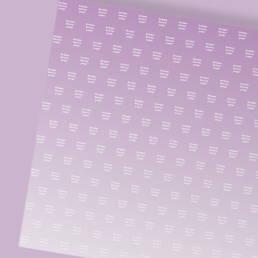 Jezus houdt van je! | paarse ombre cadeaupapier