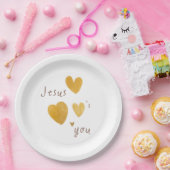 Jezus houdt van je Papieren Borden Bordje (Feest)