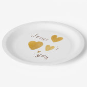 Jezus houdt van je Papieren Borden Papieren Bordje (Gekanteld)