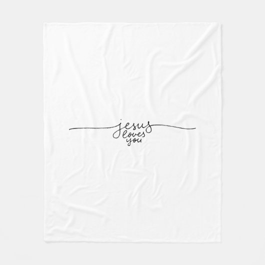 Jezus houdt van je pluche deken (Voorkant)