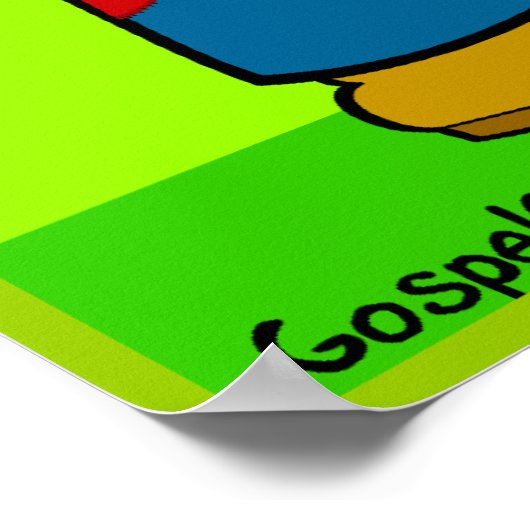 Jezus houdt van je! poster (Hoek)