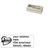 Jezus houdt van je rubberstempel (Gestempeld)