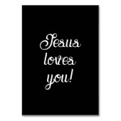 Jezus houdt van je! Scriptschrijven Kaart (Voorkant)