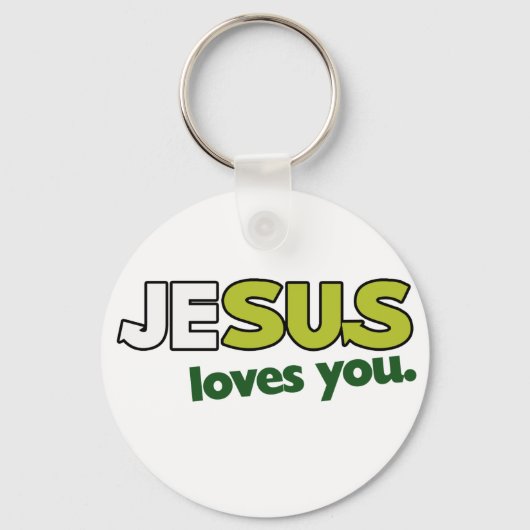 Jezus houdt van je sleutelhanger (Voorkant)