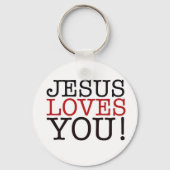 Jezus houdt van je! sleutelhanger (Voorkant)