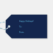 Jezus houdt van je sneeuwt veel! Christelijk Snowm Cadeaulabel (Achterkant Horizontaal)