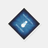 Jezus houdt van je sneeuwt veel! Christelijk Snowm Servet (Hoek)