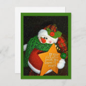 Jezus houdt van je sneeuwt veel! Christelijk thema Briefkaart (Voorkant / Achterkant)