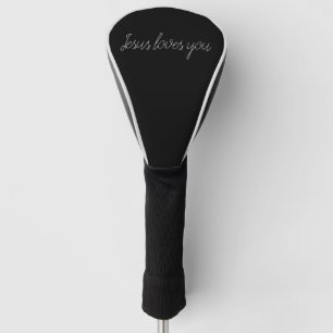 Jezus houdt van je (voeg een naam toe of verwijder golfheadcover