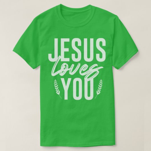 Jezus houdt van jou 2 t-shirt (Design voorkant)