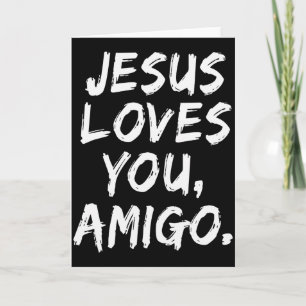 Jezus Houdt Van Jou Amigo Christelijke Gelovige Ge Kaart