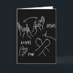 Jezus Houdt Van Jou Asl Gebarentaal Christen  Kaart<br><div class="desc">Jezus Houdt Van Jou Asl Gebarentaal Christen</div>