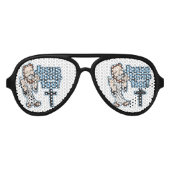 Jezus houdt van jou aviator zonnebril (Voorkant)