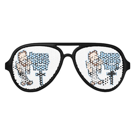 Jezus houdt van jou aviator zonnebril (Voorkant)