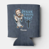 Jezus houdt van jou blikjeskoeler (Achterkant)