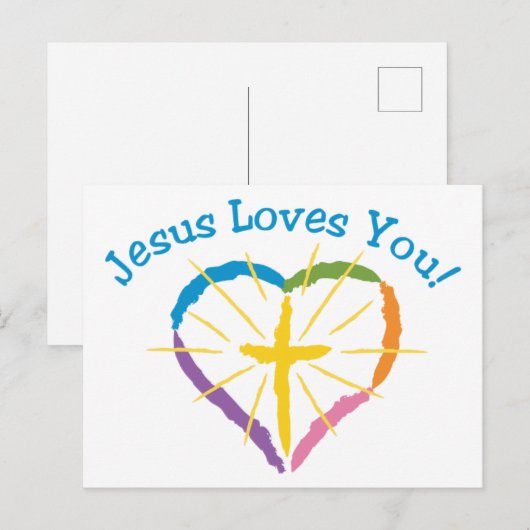 Jezus houdt van jou briefkaart (Voorkant / Achterkant)