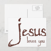 Jezus houdt van jou briefkaart (Voorkant / Achterkant)