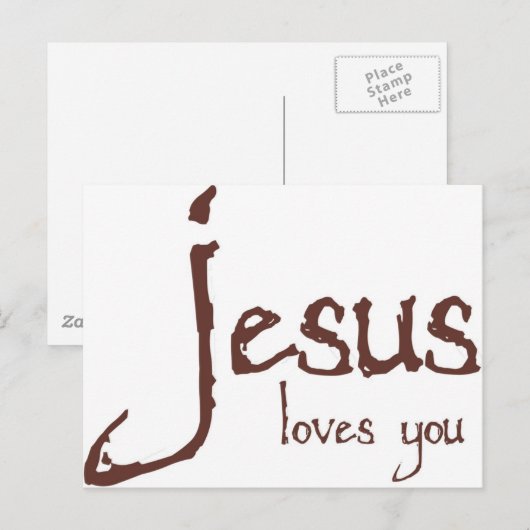 Jezus houdt van jou briefkaart (Voorkant / Achterkant)