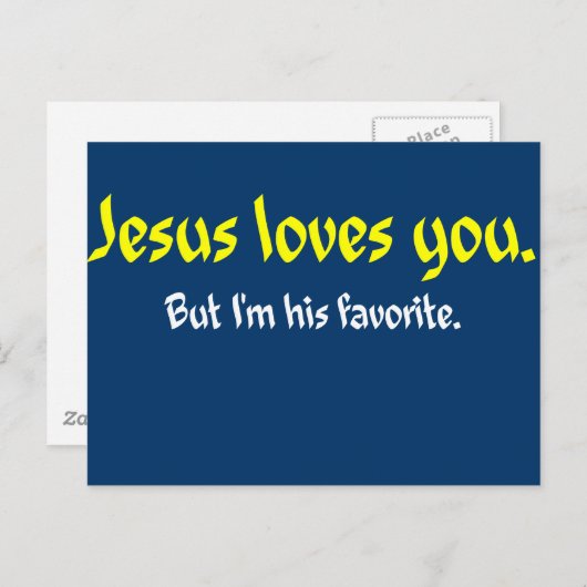 Jezus houdt van jou briefkaart (Voorkant / Achterkant)