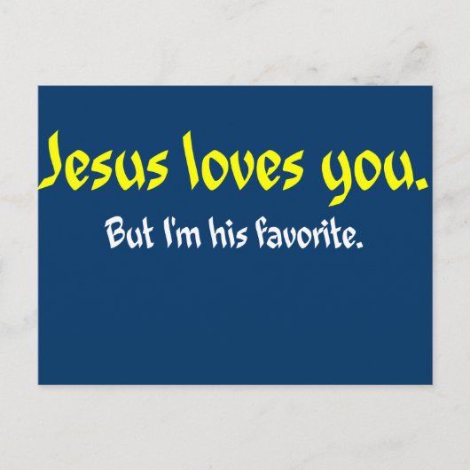 Jezus houdt van jou briefkaart (Voorkant)