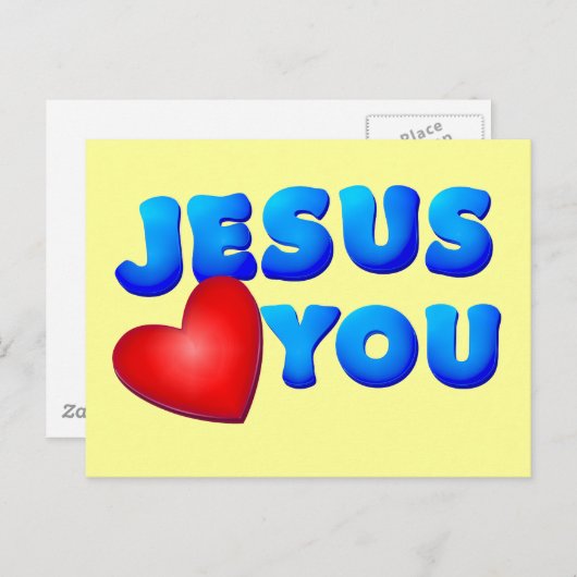 Jezus houdt van jou briefkaart (Voorkant / Achterkant)
