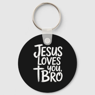 Jezus Houdt Van Jou Bro Christelijke Godsdienst  Sleutelhanger