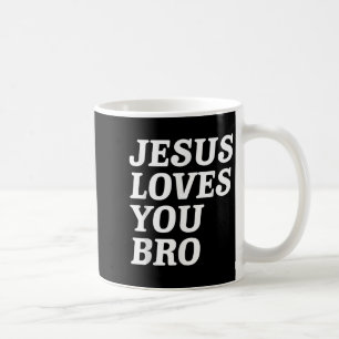 Jezus Houdt Van Jou Bro, Grappig Christelijk Geloo Koffiemok