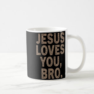 Jezus houdt van jou broer grappige christelijke ma koffiemok