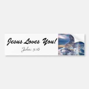Jezus houdt van jou bumpersticker