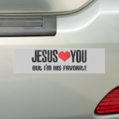 Jezus houdt van jou bumpersticker (Op auto)